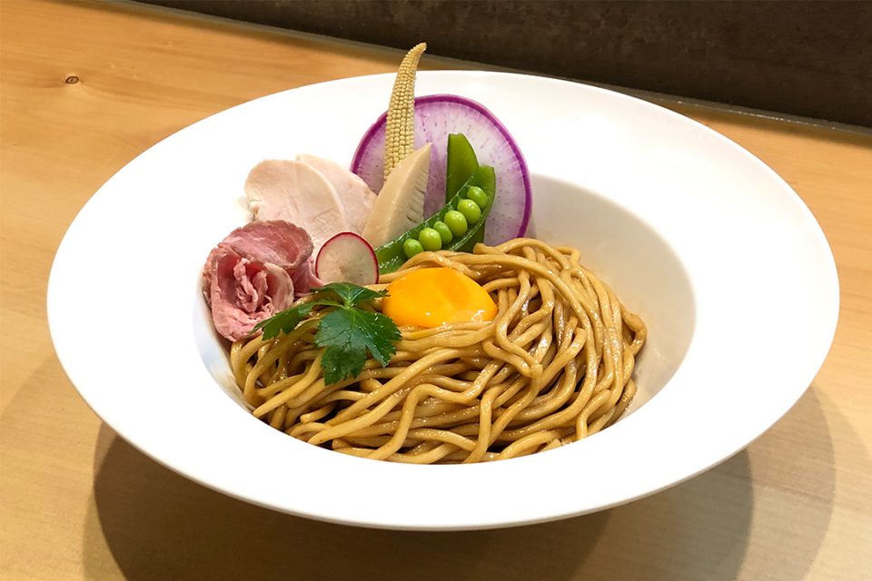 銀座篝鎌倉店の限定まぜソバ