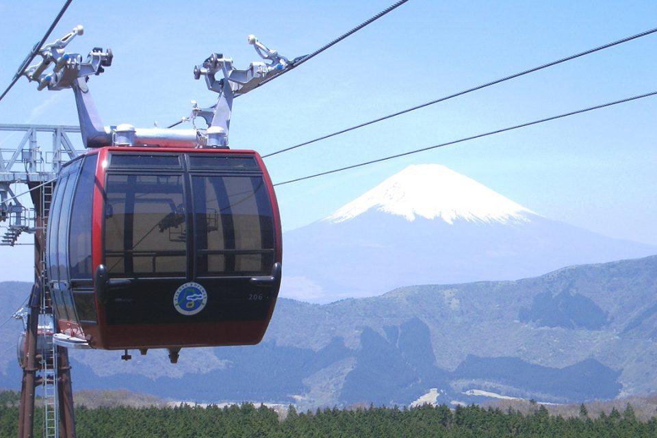 箱根ロープウェイと富士山