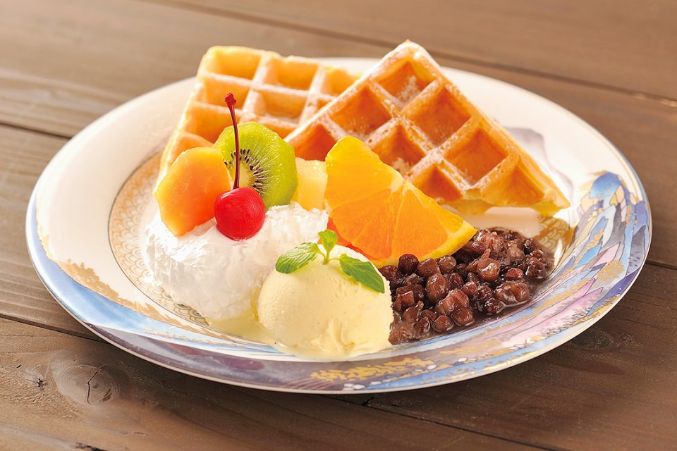 クラフトアンドカフェいさみやの豆腐ワッフル