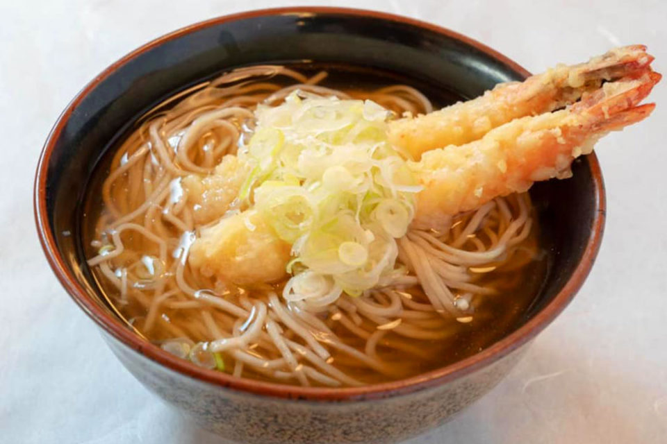 鎌倉季草庵のえび天そば