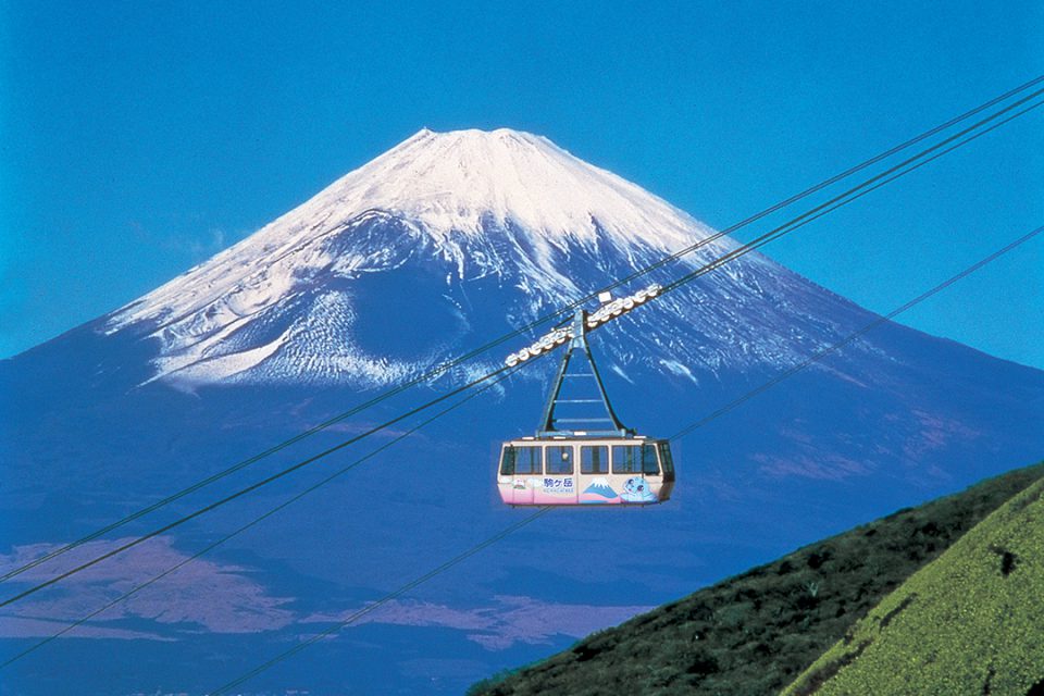 箱根駒ヶ岳 ロープウェーと富士山