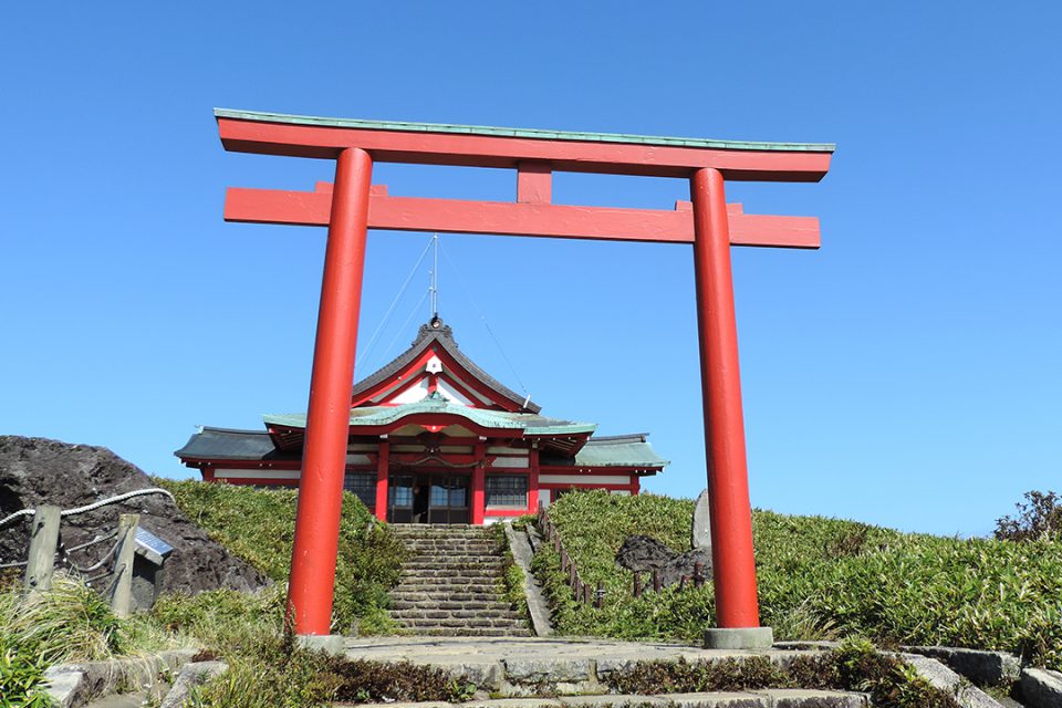 Hakone Motomiya at the top of the Hakone Komagatake Ropeway