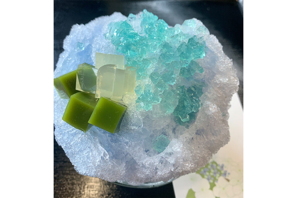かき氷紫陽花（850円）
