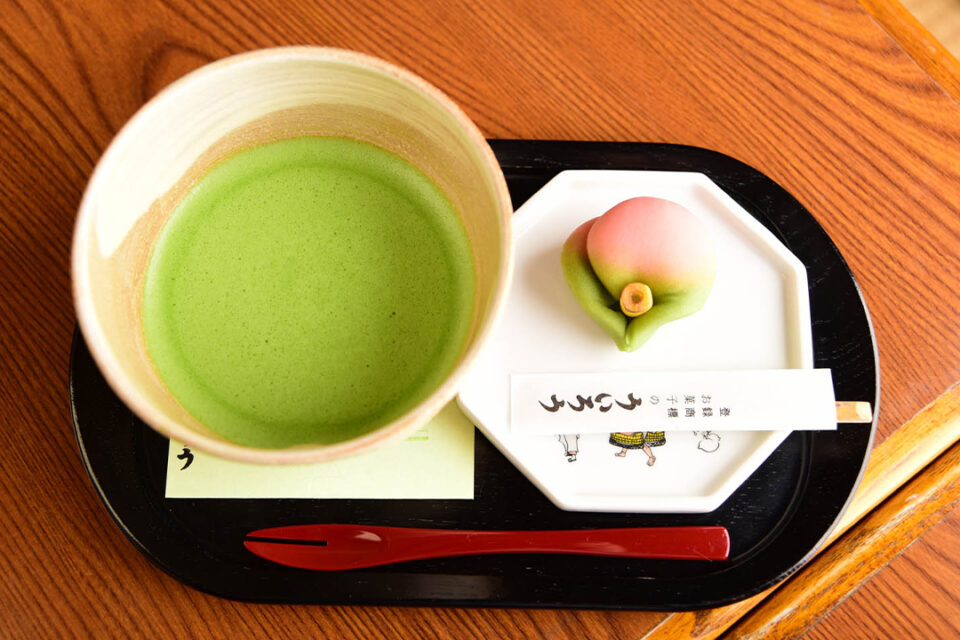 上生菓子と御抹茶のセットイメージ