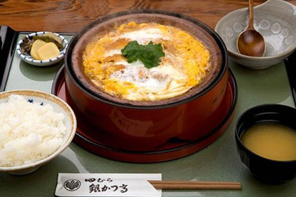 田むら銀かつ亭の豆腐かつ煮定食