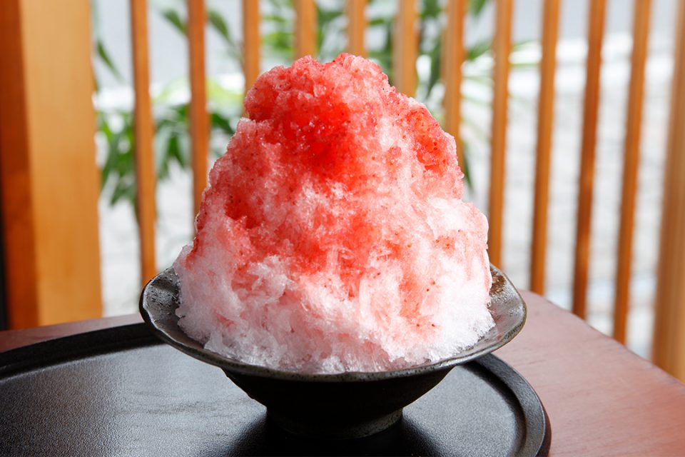 鎌倉季草庵の氷いちご
