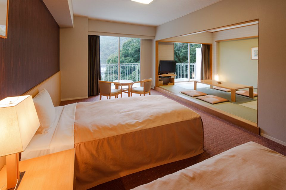 Japanese-Western style room at Yumoto Fujiya Hotel