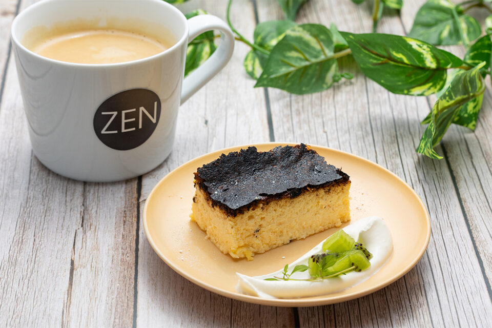 DONBURI & CAFE ZENのバスクチーズケーキ
