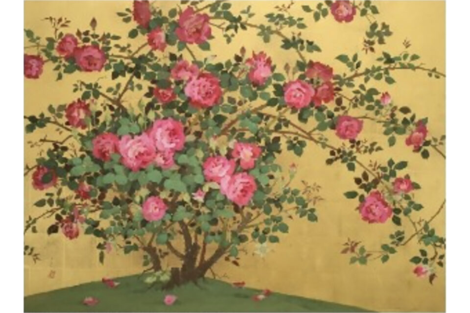 湯口 絵美子 《ブルボン・ローズ》 2015年　成川美術館蔵