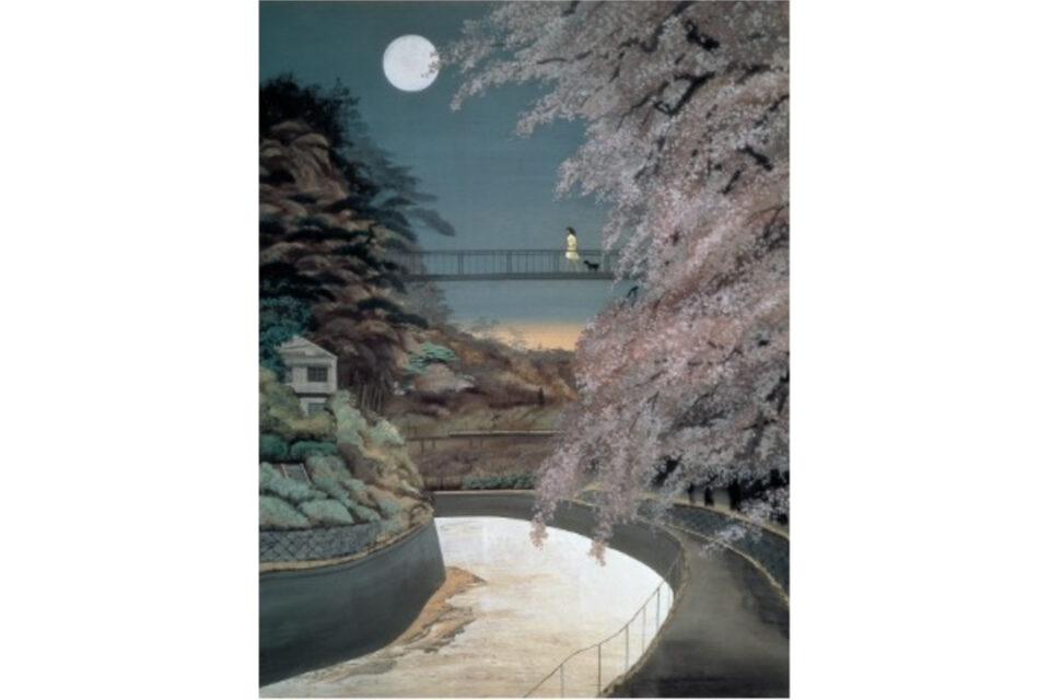 稗田 一穂 《花眩の夕》 1993年　第20回創画展　成川美術館蔵