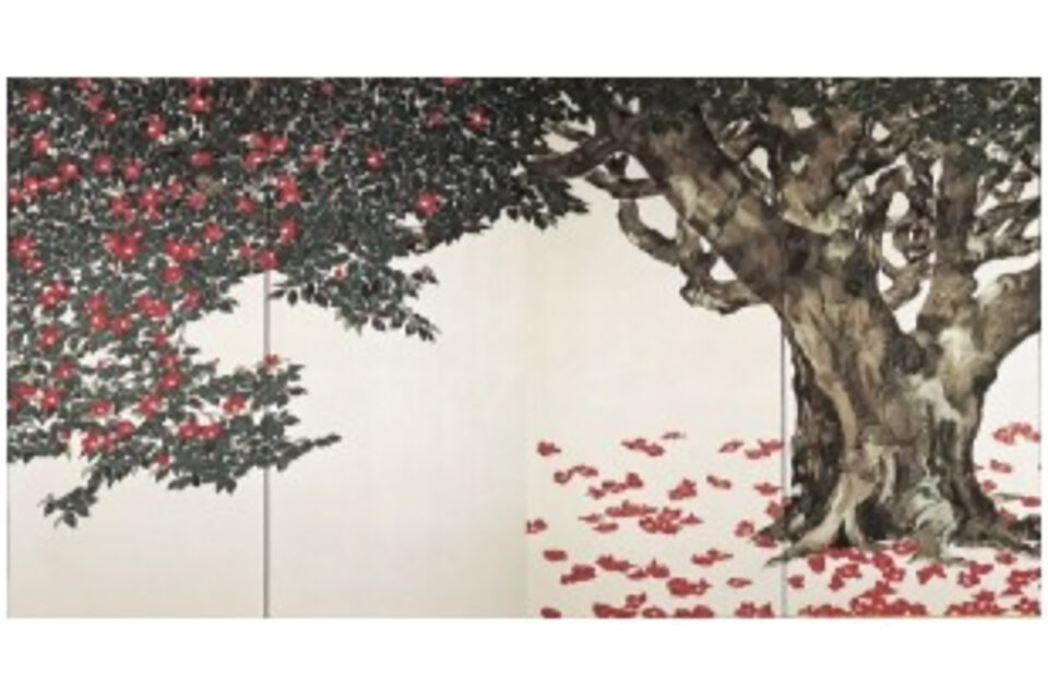 牧 進 《再喜樹宴》（部分） 1994年　成川美術館蔵