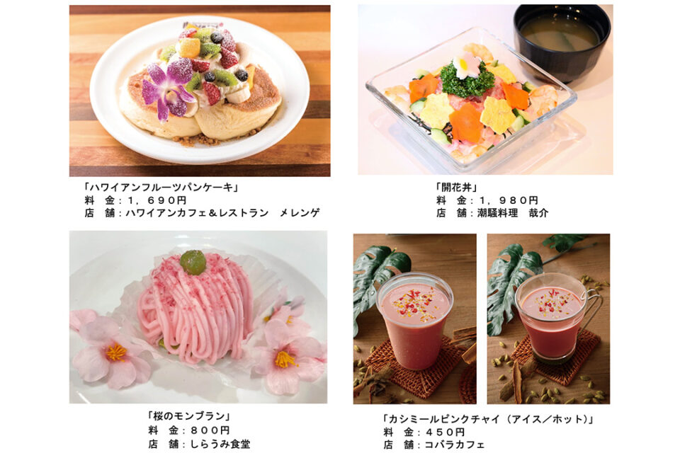 『はなパラ フードメニュー』