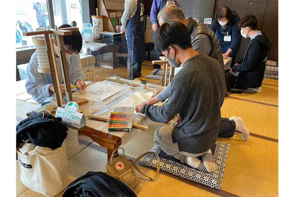 なりわい交流館ちょうちん製作体験