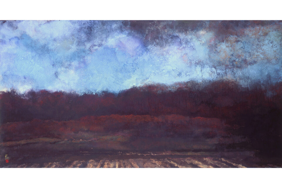 土屋 禮一 《武蔵野》 1992年 90.0 x 171.5cm　成川美術館蔵