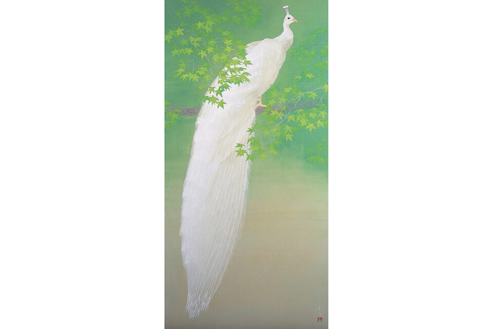 栗原 幸彦 《緑陰》 2000年 180.0 x 90.0cm　成川美術館蔵