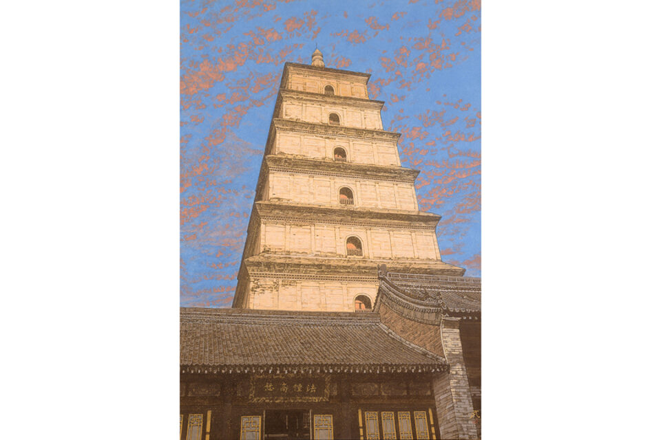 牛尾 武 《茜空》 2008年　116.7 × 80.3cm　成川美術館蔵