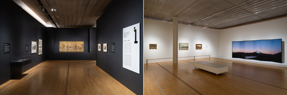 「SPRING わきあがる鼓動」展 1.はじまりの山―箱根 展示風景 Photo: Ken Kato