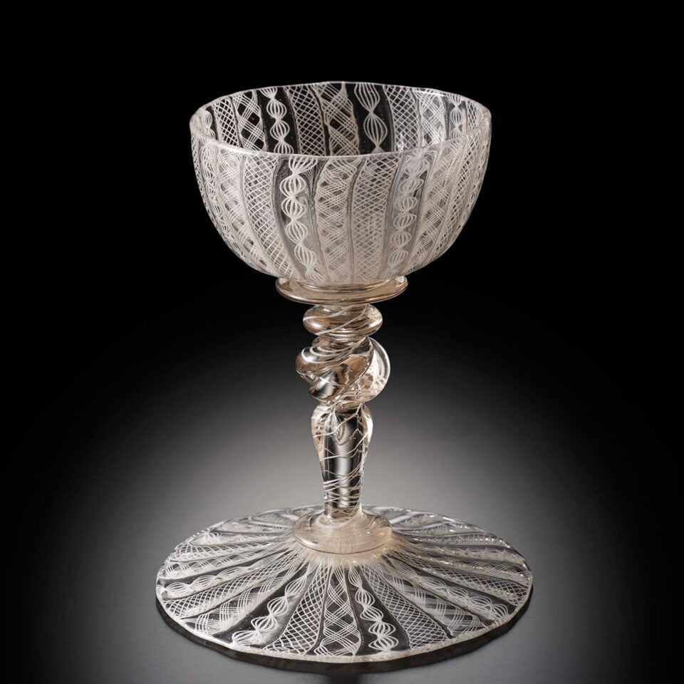 《レース・グラス・ゴブレット》 18世紀 ドイツ