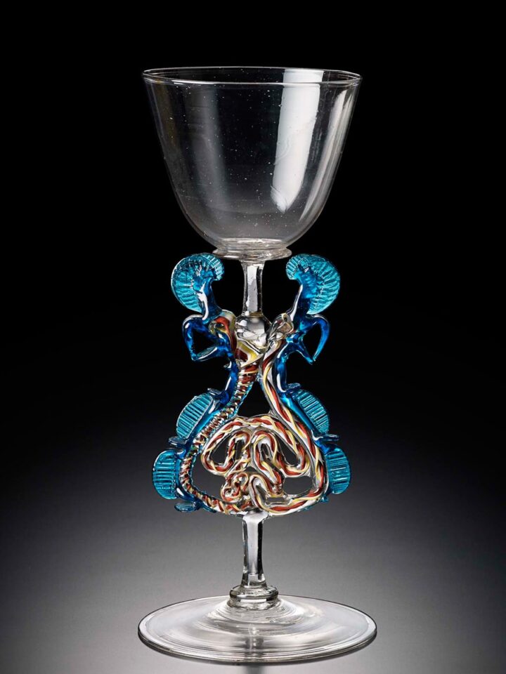《ドラゴン・ステム・ゴブレット》 17世紀 ベルギー(アントワープ)