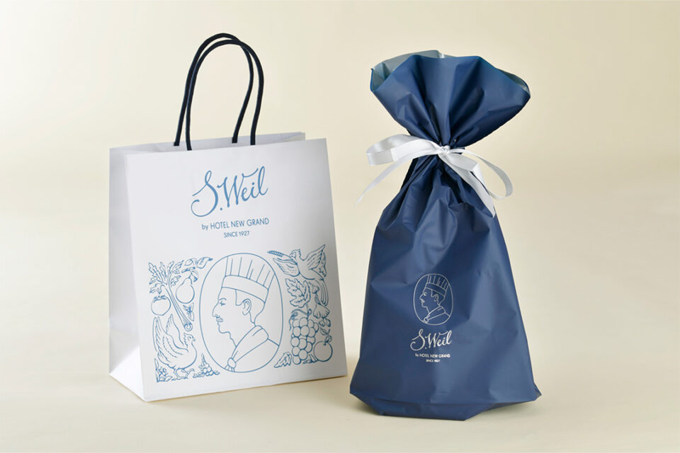 【プラン限定プレゼント】ホテル直営ショップ「S.Weil by HOTEL NEW GRAND」のオリジナルラッピング