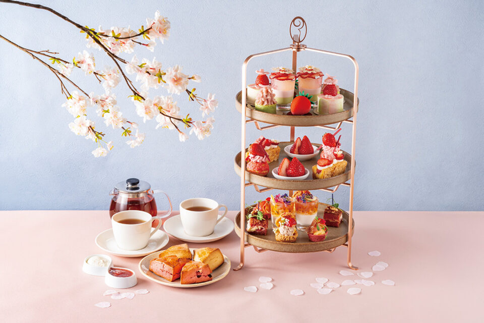 ローズホテル横浜の苺の桜アフタヌーンティー