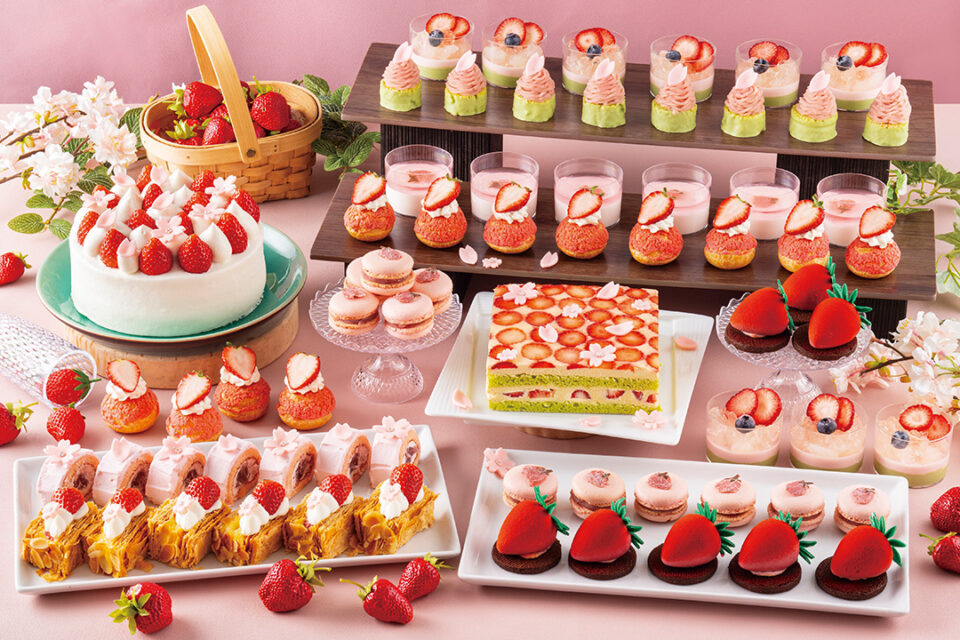 ローズホテル横浜の苺と桜のスイーツブッフェ