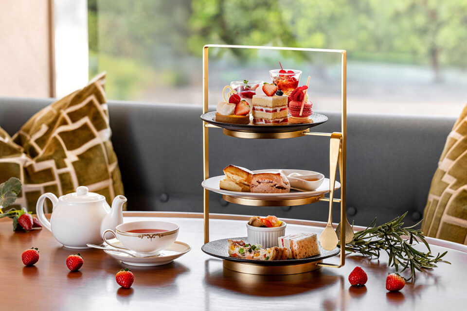 横浜ベイシェラトンの「アフタヌーンティーセット～ストロベリー～」のお料理