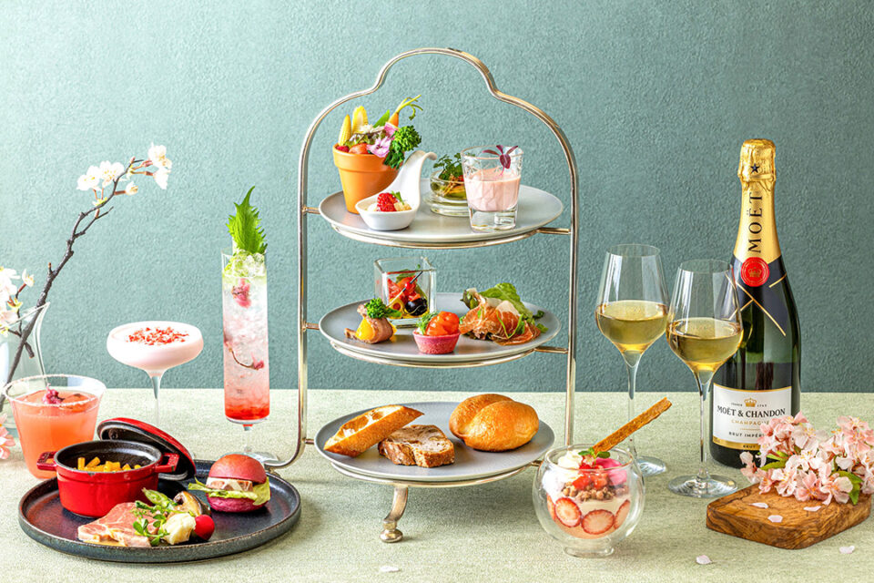 横浜ベイシェラトンの「スプリング イブニングハイティー」のお料理