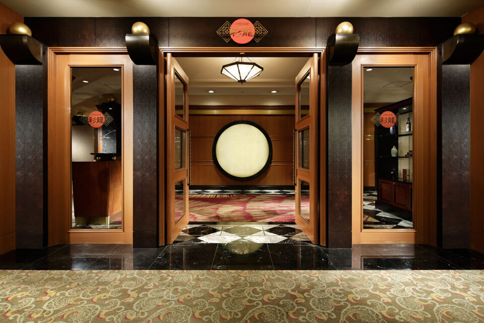 横浜ベイシェラトンの中国料理「彩龍」店内